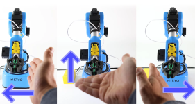 Robotic arm Ned2 gesture control with Arduino