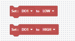 Set digital output in Blockly