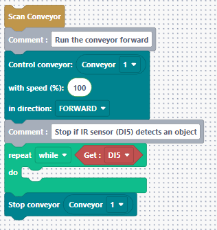 Program with the Conveyor Belt: Blockly | NiryoAcademy