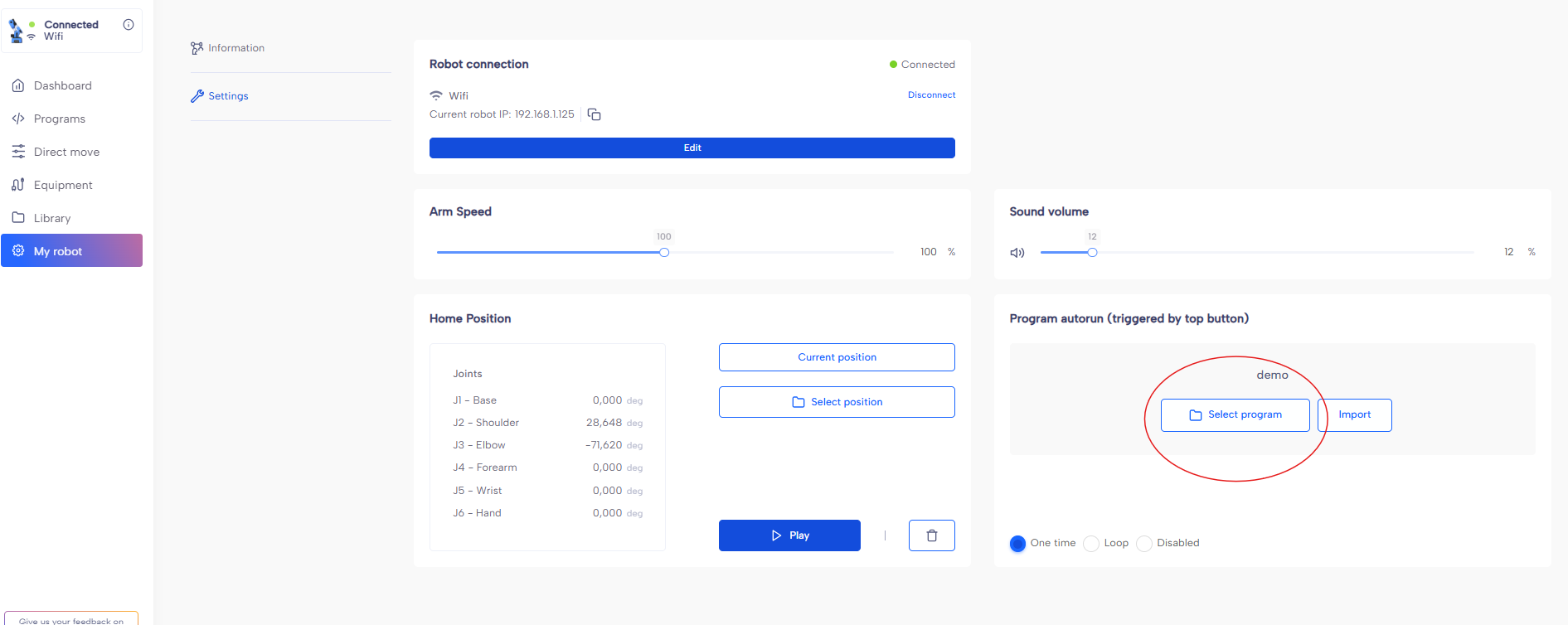 Autorun Settings